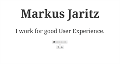 Desktop Screenshot of markusjaritz.com