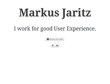 Tablet Screenshot of markusjaritz.com